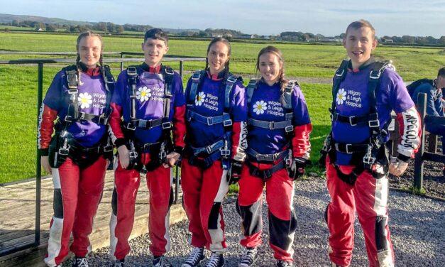 Alcedo raises cash for charity with skydive