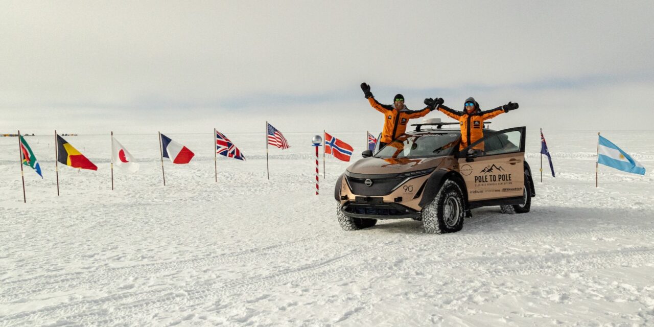 Pole to Pole electric vehicle expedition reaches the South Pole