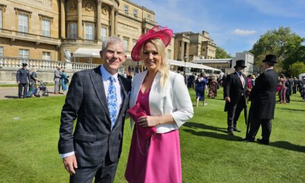Children’s charity Candlelighters team proudly attend Palace Garden Party.