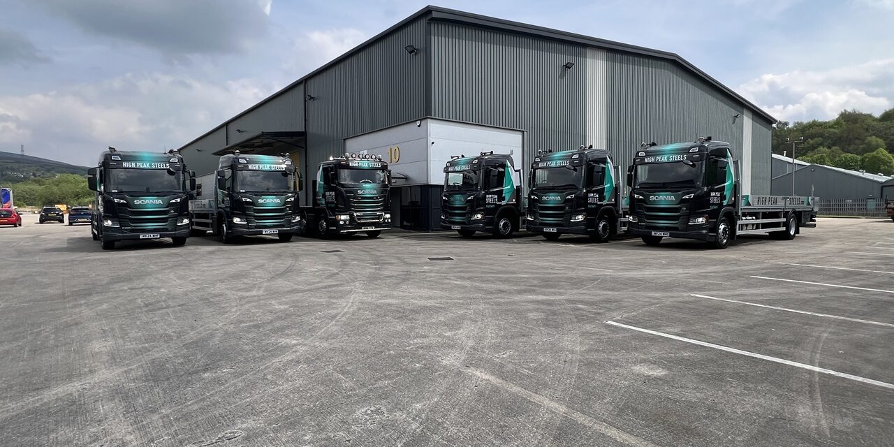 High Peak Steels invest £1 million in new Scania fleet as part of growth strategy