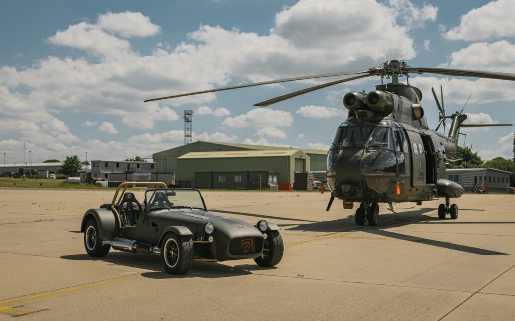 Caterham and the Royal Air Force create one-off tribute to the esteemed Puma HC2 helicopter