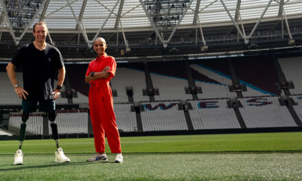 Richard Whitehead and Adele Roberts team up to champion inclusive running event at Olympic Park