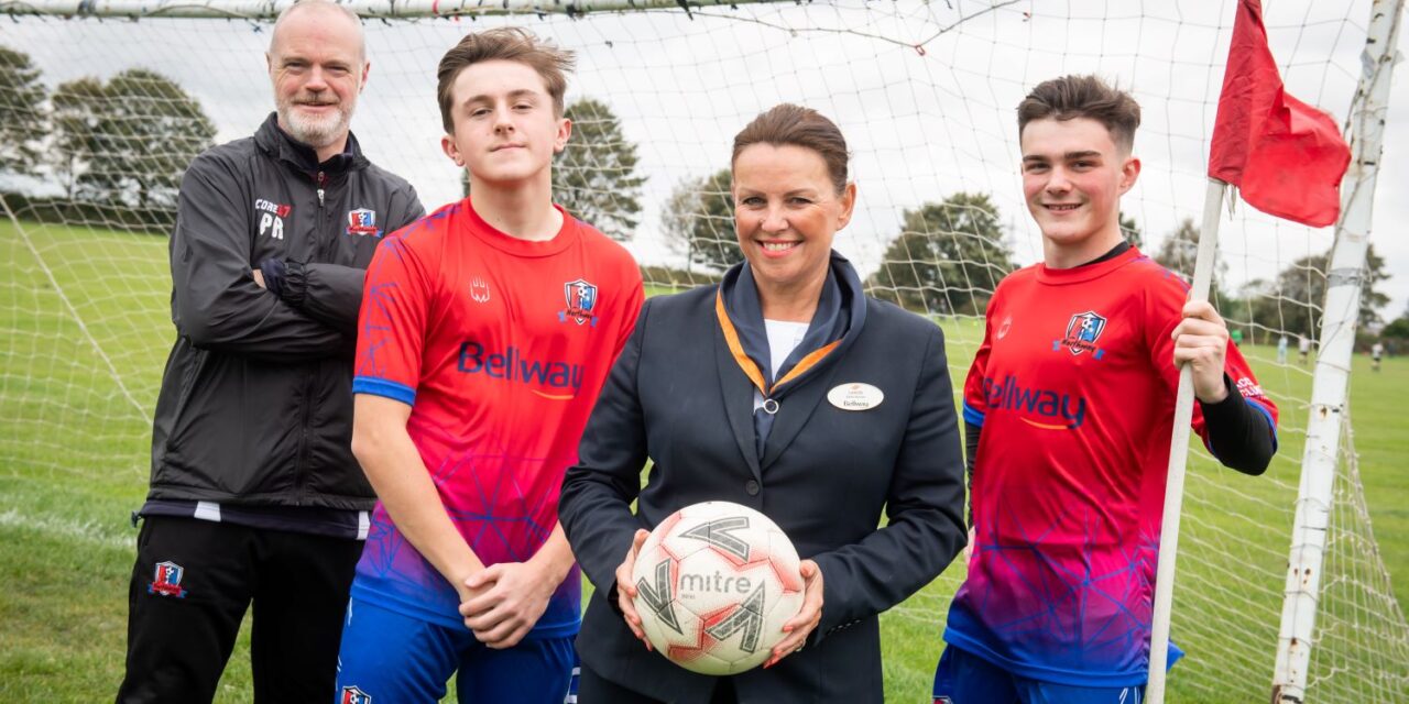 Skelmersdale junior football team kick off with new kits