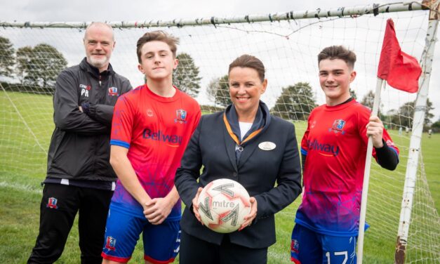 Skelmersdale junior football team kick off with new kits