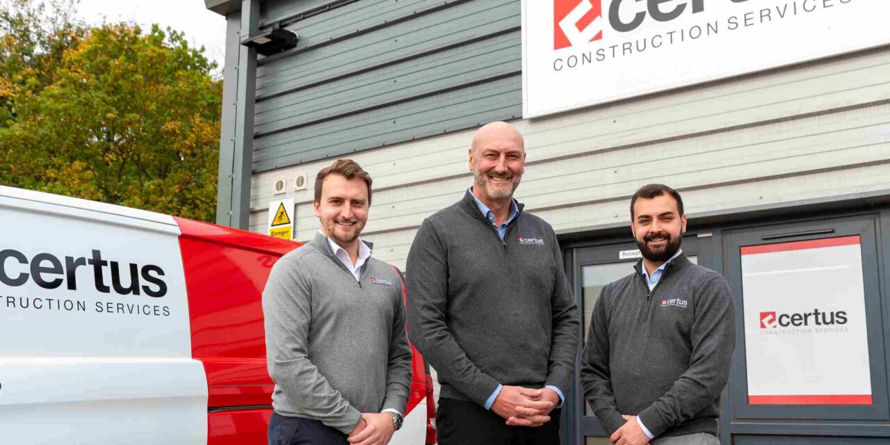 Certus Construction shortlisted as finalist in the Wakefield Business Awards
