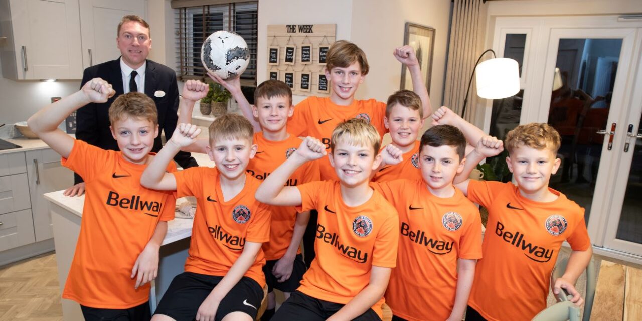 Bellway sponsors shirts for Euxton Villa U11s