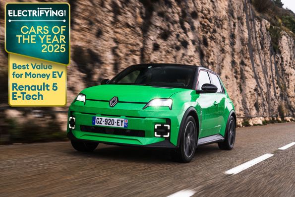 Renault 5 E-Tech 100% electric named the ‘Best Value Electric Car’ at the Electrifying.com Awards