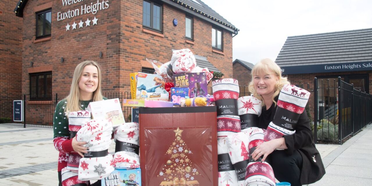 Bellway donates toys to Derian House in Chorley