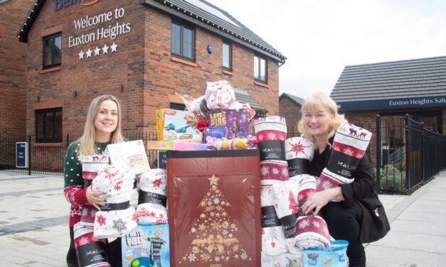 Bellway donates toys to Derian House in Chorley