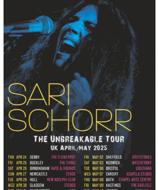 SARI SCHORR CONFIRMS UK HEADLINE TOUR THIS SPRING