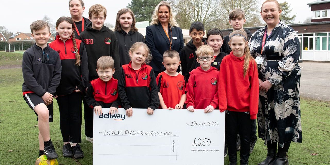 Housebuilder helps Congleton school with playground project