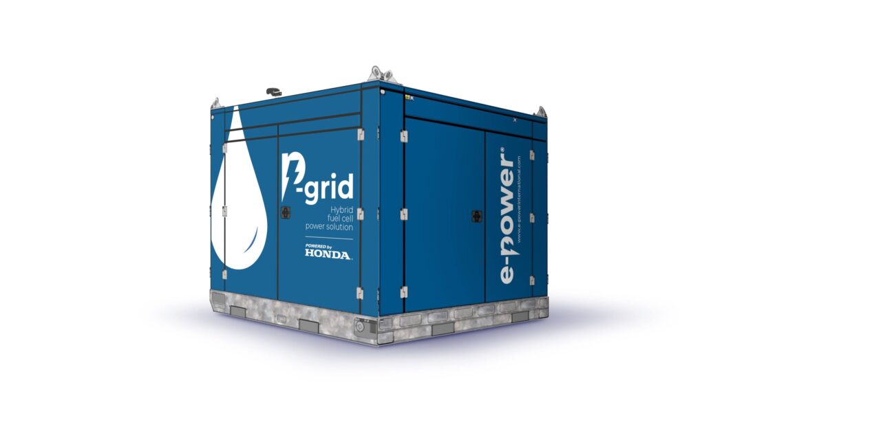 e-power® chooses Honda Fuel Cell for hybrid hydrogen generator