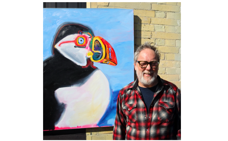 Artist and comedian Jim Moir (aka Vic Reeves) returns to Newcastle with a new exhibition celebrating Northumbrian birdlife and landmarks:  Knot Twister Prologue
