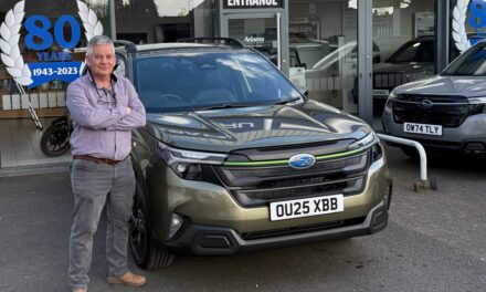 Loyal Subaru customer takes delivery of 26th vehicle with all-new Subaru Forester