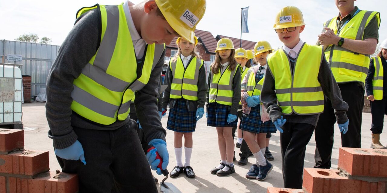 Lancashire pupils learn to lay bricks with Bellway