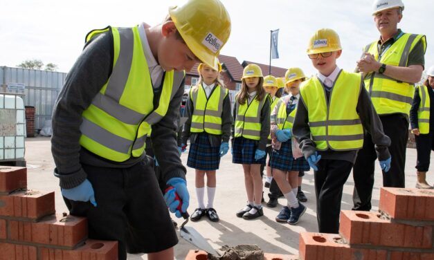 Lancashire pupils learn to lay bricks with Bellway