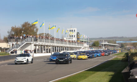 Historic parade of 70 Alpine cars kick-starts 82nd Goodwood Members’ Meeting