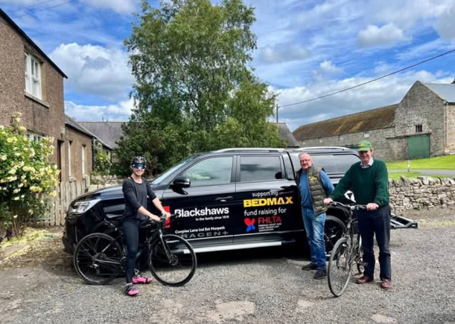 KGM Motors UK dealership provides Musso pick-up for 400-mile charity bike ride in aid of life-saving heart and lung transplants