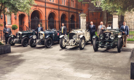 Four-strong works team for Le Mans Classic recreates famous 1929 Bentley Boys photo