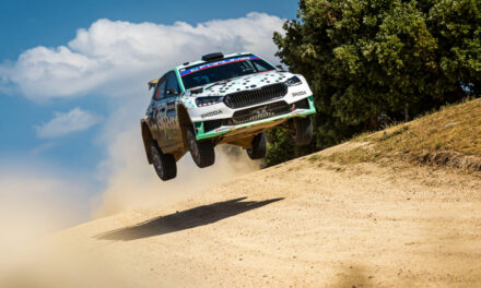 Rally Italia Sardegna: Surprise WRC2 home victory for Italian Škoda Fabia RS Rally2 crew