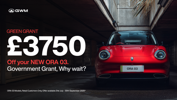 GWM UK launches own £3,750 ‘Green Grant’ for ORA 03 buyers: No need to wait for the Government Grant