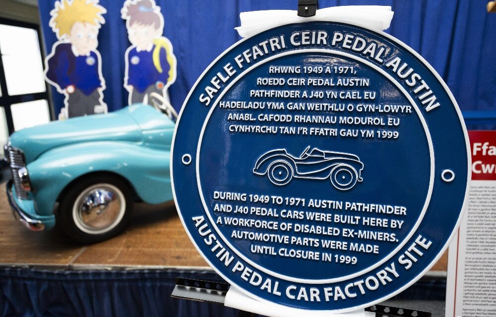 Legacy of Austin pedal cars factory honoured with Blue Plaque