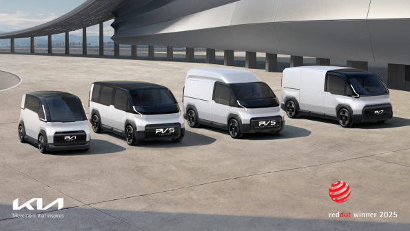 Kia design triumphs at ‘Red Dot Award: Design Concept 2025’ with five awards and top honour for PV5 WKNDR