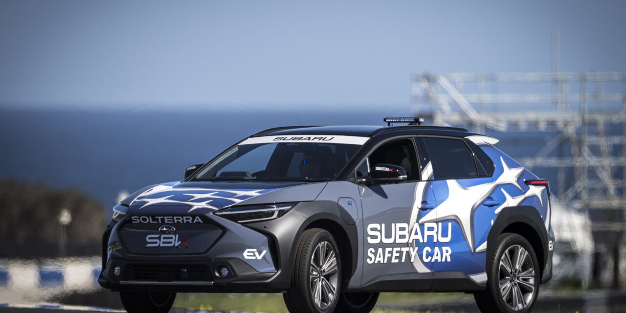 Subaru partners with World Superbike Championship with Solterra as the first all-electric Official Safety Car