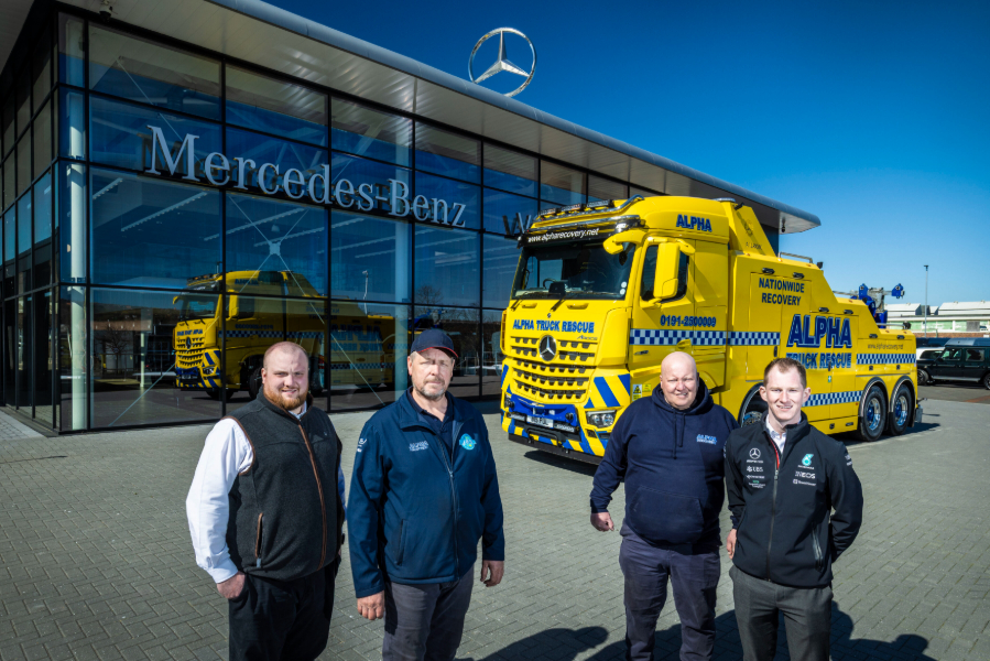Alpha Recovery expands fleet with first Mercedes-Benz Arocs from Bell Truck and Van