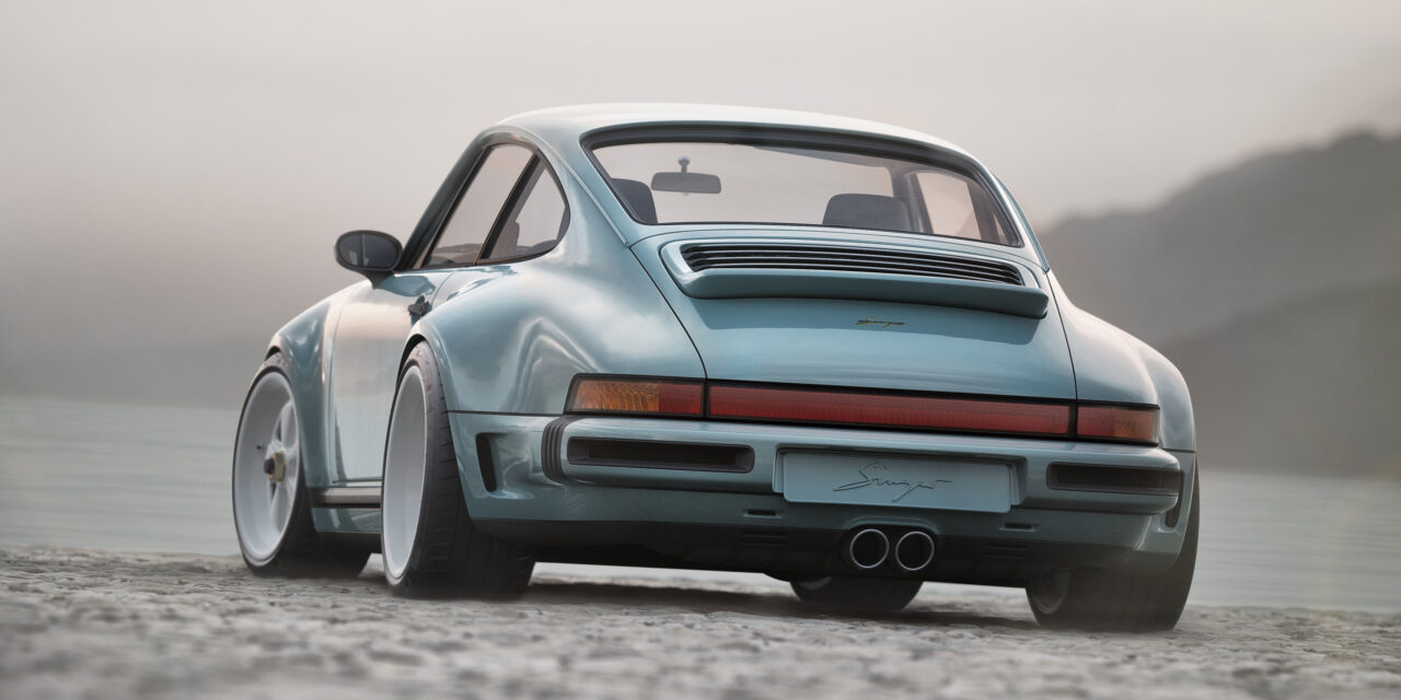 North American debut of the Porsche 911 Carrera Coupe Reimagined by Singer at The Quail, a motorsports gathering