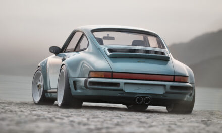 North American debut of the Porsche 911 Carrera Coupe Reimagined by Singer at The Quail, a motorsports gathering
