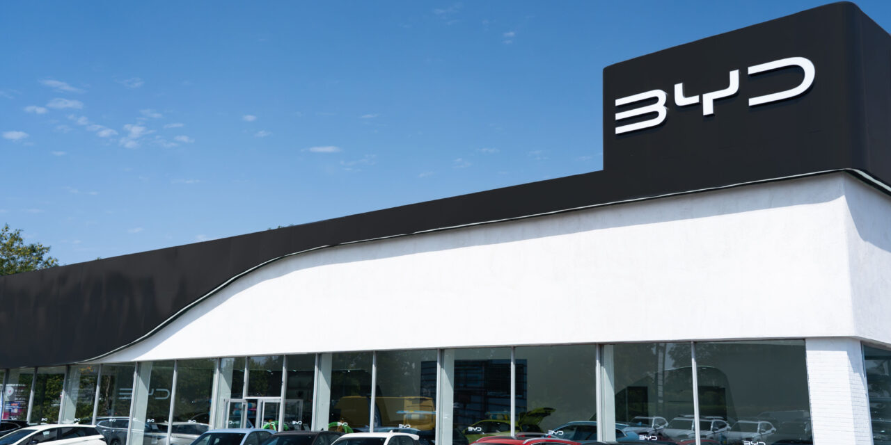BYD hits 100 UK retailer sites milestone in record time