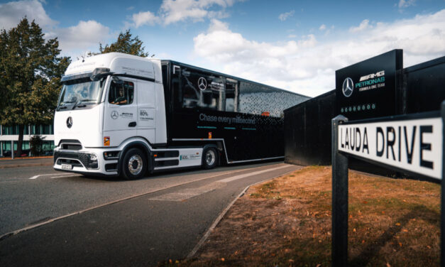 Electric eActros 600 powers the Mercedes-AMG PETRONAS F1 Team’s green push to Dutch Grand Prix in Zandvoort