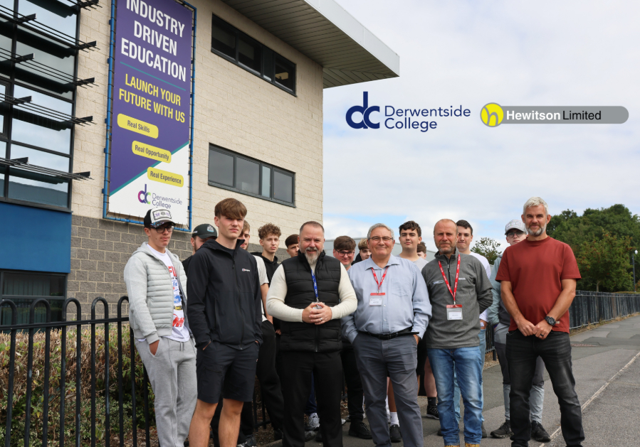 DERWENTSIDE COLLEGE AND HEWITSON LIMITED PARTNERSHIP CREATES OPPORTUNITIES FOR 12 FUTURE GROUNDWORKERS