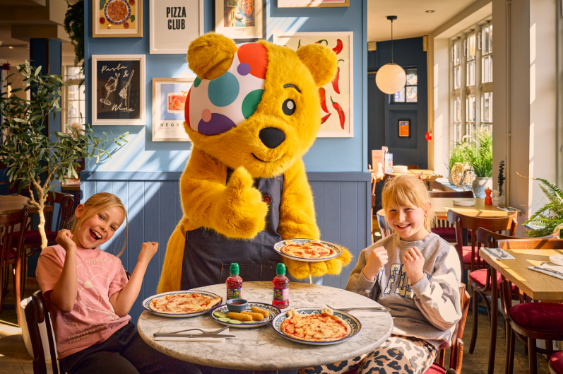 PREZZO ITALIAN WELCOMES PUDSEY ON TOUR FOR FREE SUMMER FAMILY BOOK CLUB EVENTS ACROSS THE UK